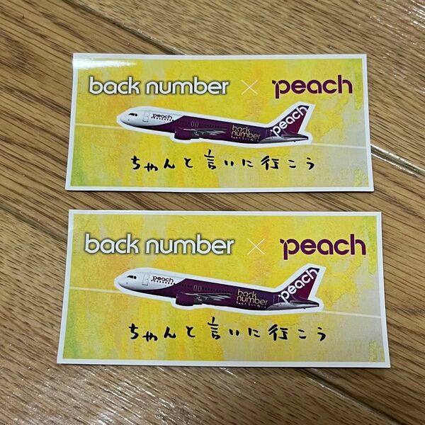 back number peach ステッカー