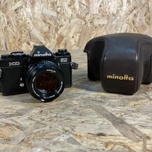 1円〜/minolta/ミノルタ/フィルムカメラ/一眼レフ/XD/50ANNIVERSARY/アニバーサリー/黒ボディ/50mm/1:1.4/シャッター確認/中古/現状品_画像1