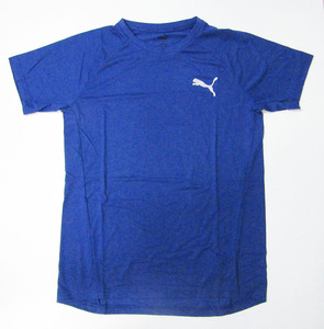 PUMA プーマ 588909 ランニング ジョギング EVOSTRIPE 半袖Tシャツ ブルー M