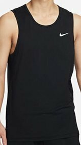 NIKE Nike DV9842 бег jo серебристый g dry Fit универсальный core майка черный 2XL