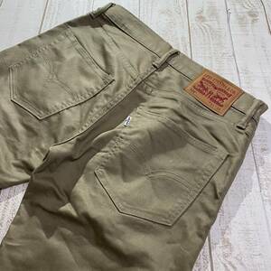 【Levi's】 リーバイス 502 レギュラーテーパード TRUECHINO ストレッチ ベージュ 31インチ