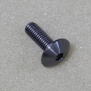 64チタンボルト ボタンヘッドM5x15 (低頭12mm) ブラックの画像1