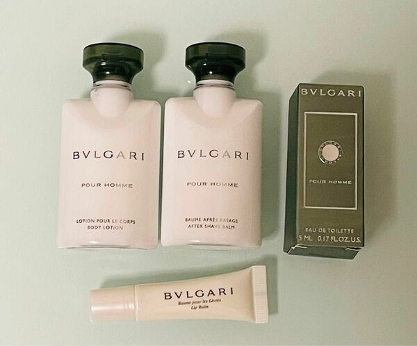 BVLGARI ボディーローション　アフターシェイブバーム　リップバーム　オードトワレ　お試しセット