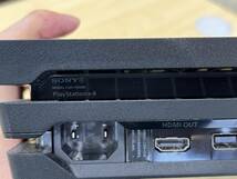【2165】SONY PS4Pro 本体 ジェット・ブラック CUH-7000B B01 1TB 通電確認OK　 コントローラー・電源コード欠品 _画像5