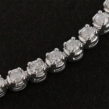 ダイヤモンド/1.00ct テニス ブレスレット K14WG_画像3