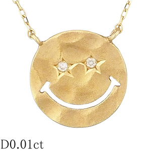  Star Jewelry бриллиант /0.01ct Smile колье Smile of Star 2011 год ограничение K18YG с гарантией 