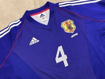 希少！未使用品 当時物 adidas アディダス 2002/03 日韓W杯 日本代表(HOME) # 森岡隆三 レプリカ オフィシャルユニフォーム/L 日本製_画像3