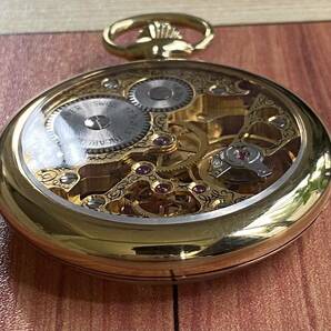 懐中時計 BUCHERER ブッフェラー pocket watch 手巻き17石 INCABLOC スケルトンの画像9