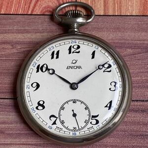 懐中時計 ENICAR エニカ pocket watch 手巻き17石 swiss made UNITAS Cal.6431 6445
