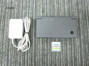 K3686S NINTENDO ニンテンドー DSi 本体 TWL-001 ブラック ソフト付き 動作確認済