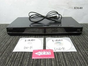 K3640M 動作品 SHARP シャープ BD-S550 HDD/BDレコーダー 13年製