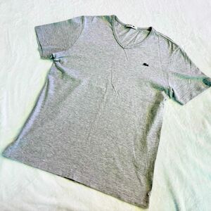 ラコステ Tシャツ 半袖 グレー サイズ：4