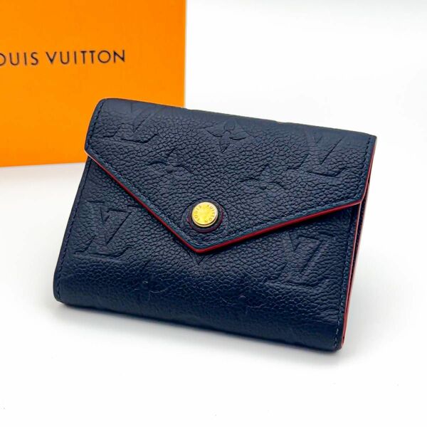 【超極美品】LOUIS VUITTON ルイヴィトン アンプラント ポルトフォイユ ヴィクトリーヌ マリーヌルージュ 折財布