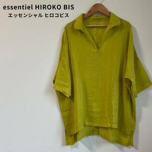 essentieL HIROKO BIS リネントップス チュニック 麻100％