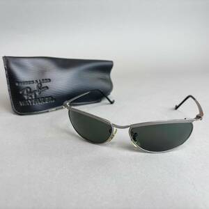 YM170 B&L Ray-Ban ボシュロム レイバン OLYMPIAN オリンピアン W2566 シルバーフレーム ブラックレンズ ケース別物 (検)メンズ アイウェア