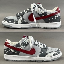 MS1059 未使用 NIKE ナイキ DUNK LOW PREMIUM ダンクロープレミアム Splatter スプラッター 305979 061 28cm 箱付き シルバー レッド_画像9