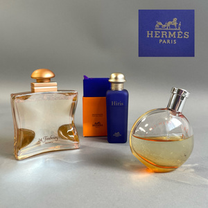 MS1184 HERMES エルメス 香水 3点 まとめて Hiris イリス Faubourg ヴァンキャトル・フォーブル MERVEILLES メルヴェイユ (検)フレグランス