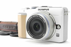 オリンパス OLYMPUS PEN E-PL1 + 17mm レンズセット S数1842回《 新品SDカード スマホ転送ケーブル付 》 D0422125-240433