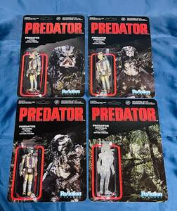 【新品未開封】リ・アクション プレデター シリーズ1 4体セット 3.75インチ・アクションフィギュア ReAction Predator ファンコ 