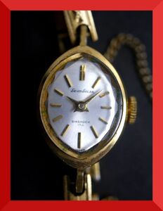 セイコー SEIKO ソーラー SOLAR 17石 手巻き 2針 10-7930 女性用 レディース 腕時計 x665 稼働品