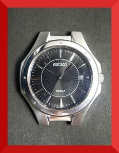 セイコー SEIKO 100M クォーツ 3針 デイト 7N42-0FD0 男性用 メンズ 腕時計 x872 稼働品