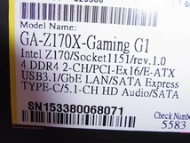 GA-Z170X-Gaming G1 Z170/USB Type-C(ベイ付属）/Thunderbolt対応_画像9