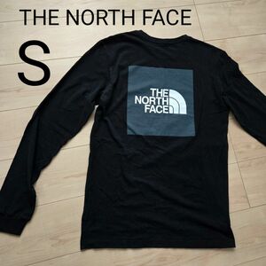THE NORTH FACE　 Tシャツ 長袖 Sサイズ　ボックスロゴ　バックプリント　海外T