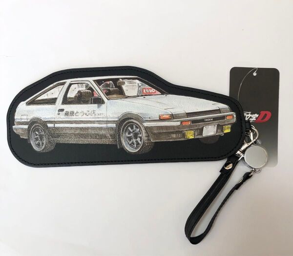 頭文字D ハチロク パスケース リール付き 新品未使用 デコボコあり