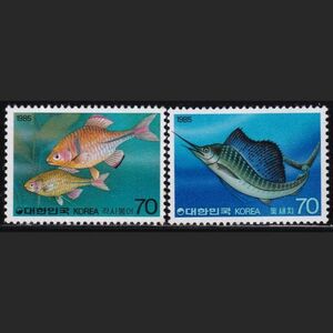 ak1321 韓国 1985 魚 #1414-5