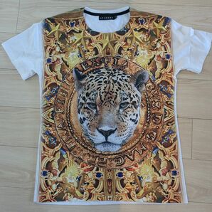 総柄 Tシャツ Jaguar, leopard 半袖Tシャツ