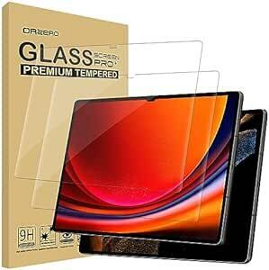 Newzerol[2 sheets ]Samsung Galaxy Tab S9 Ultra / S8 Ultra exclusive use strengthen the glass film new model 