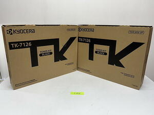 C-394【新品・1箱傷みあり】京セラ　KYOCERA　トナーキット　TK-7126　ブラック　K　1色2箱セット　純正