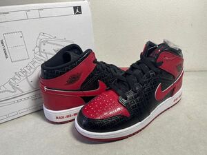 AIR JORDAN 1 MID SS GS BRED エア ジョーダン 1 ミッド SS 黒赤 グレードスクール US5Y 国内正規 未使用 箱付DM9650-001