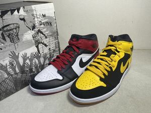 AIR JORDAN 1 BMP エア ジョーダン 1 OLD LOVE NEW LOVE つま黒 黒黄セット US10.5 未使用新品 316132-991