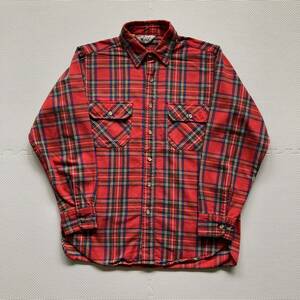 80s VINTAGE WOOLRICH ウールリッチ USA製 ネルシャツ 長袖シャツ L