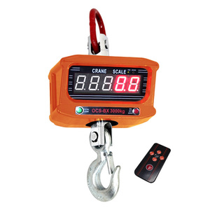  crane scale rechargeable digital crane scale 3t(3000kg) hanging weight scales hanging measuring remote control attaching [ digital hanging measuring hanging scales D134