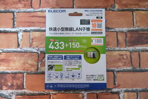 ELECOM 433Mbps USB無線超小型LANアダプター WDC-433SU2M2BK Wi-Fi 無線LAN 11ac