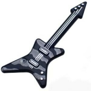 LEGO レゴ エレクトリックギター エレキギター ギター GUITAR 黒 ブラック BLACK ゼブラ ZEBRA ブロック パーツ 正規品 新品未使用