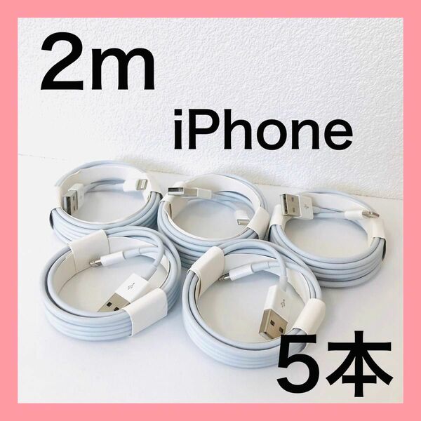 iPhone充電ケーブル　2m5本