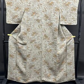 5-29 小紋 着物 縮緬 美品 正絹