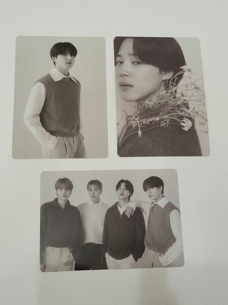 BTS　 POPUP　MONOCHROME　ミニフォト　ジョングク　ジミン　3枚セット