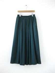 美品☆ユナイテッドアローズ☆ロングスカート☆グリーン☆F☆プリーツ☆マキシスカート☆大人可愛い☆green label☆UNITED ARROWS