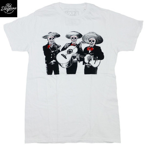 US限定 Kid Dangerous Skull Mariachi Tee キッドデンジャラス Tシャツ 半袖 カットソー メキシカン スカル マリアッチ 白/S