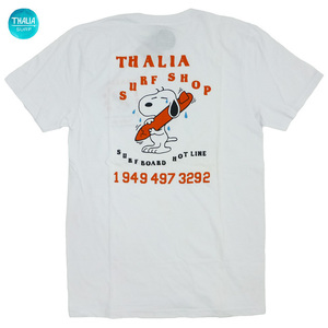 Thalia Surf Surfboard Hotline Tee 海外限定 タリアサーフショップ Tシャツ 半袖 スヌーピー Snoopy コラボ 白/M