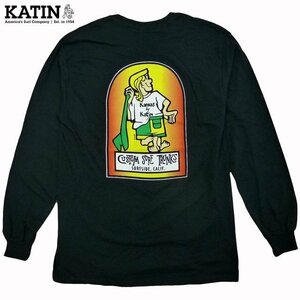 US限定 Katin Blend Tee ケイティン 長袖 カットソー ロンT K-Man 黒 Black カリフォルニア サーフィン サーフ 海外限定/M