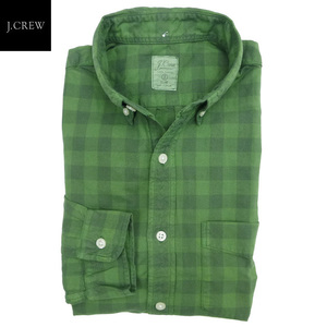 J.Crew ジェイクルー スリムフィット オックスフォードシャツ バッファローチェック カジュアルシャツ 長袖 Jade/S