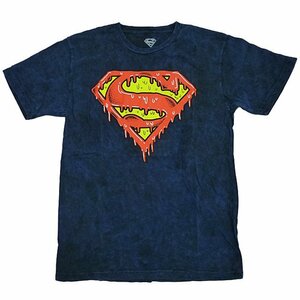 海外正規ライセンス DC Comics Superman スーパーマン ロゴ タイダイ Tシャツ 青/M