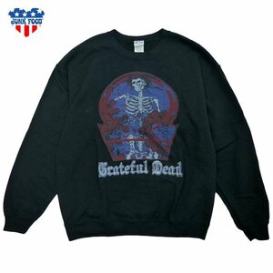 Junk Food Grateful Dead Sweat Shirt ジャンクフード グレートフルデッド アルバムジャケット スカル スウェット トレーナー 裏起毛 黒/M