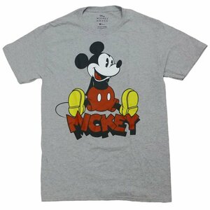 海外正規ライセンス Disney Vintage Mickey Tee ミッキーマウス ディズニー ヴィンテージ Tシャツ グレー/S