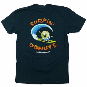 Surfin' Donuts Original Shop Tee サーフィン・ドーナツ オリジナルTシャツ 半袖 カリフォルニア限定 海外限定 紺/S